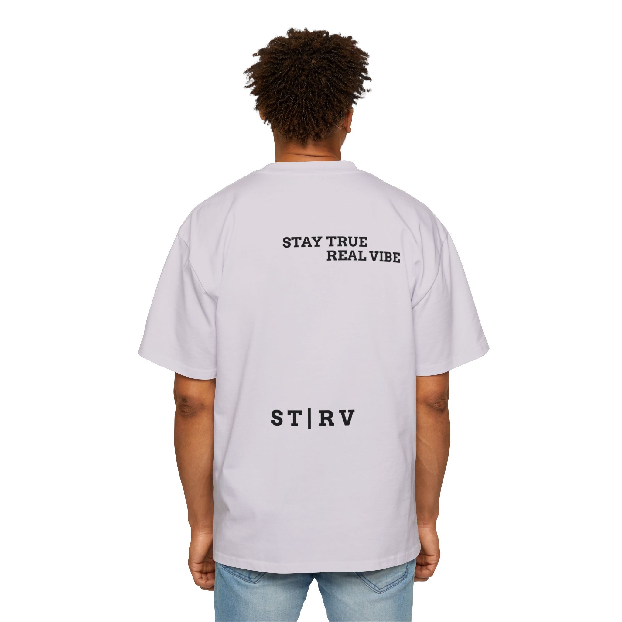 Men’s Heavy Oversized Tee – Izzy at the Rave Edition 🎶🐾