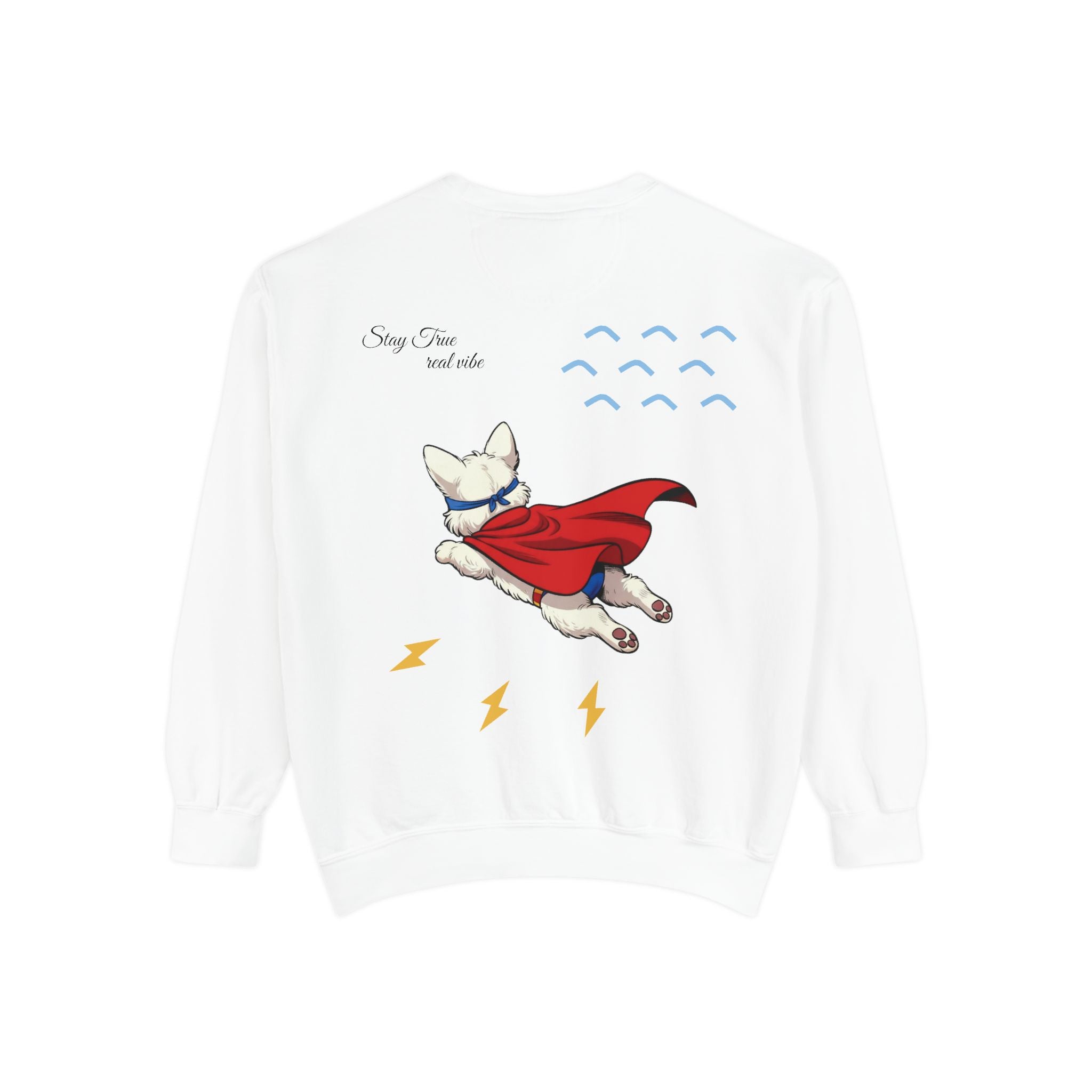 Super Pup Sweatshirt, Cozy Dog Lover Gift, Pet-Themed Apparel, Fun Graphic Crewneck, Unique Birthday Present