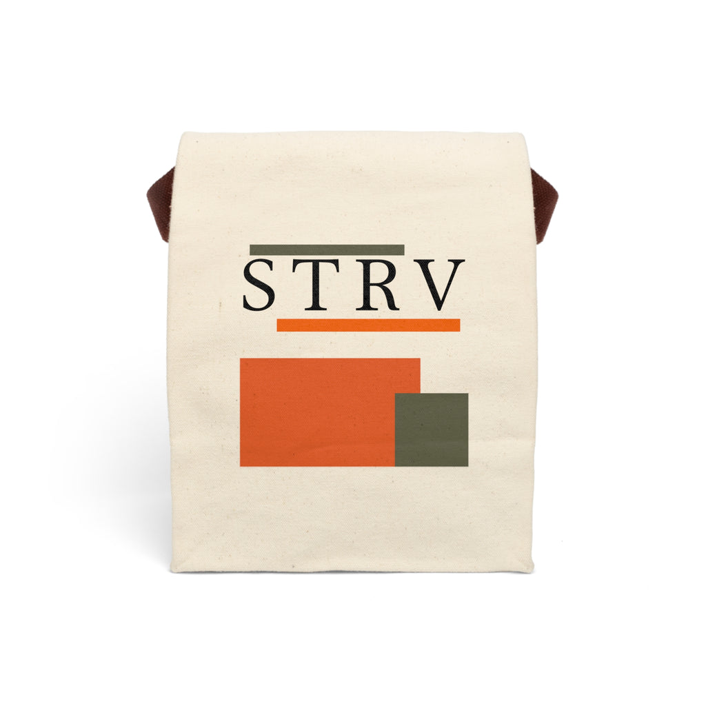 S T R V Canvas Bag with Strap - Stay True, Vibe Real at Mealtime