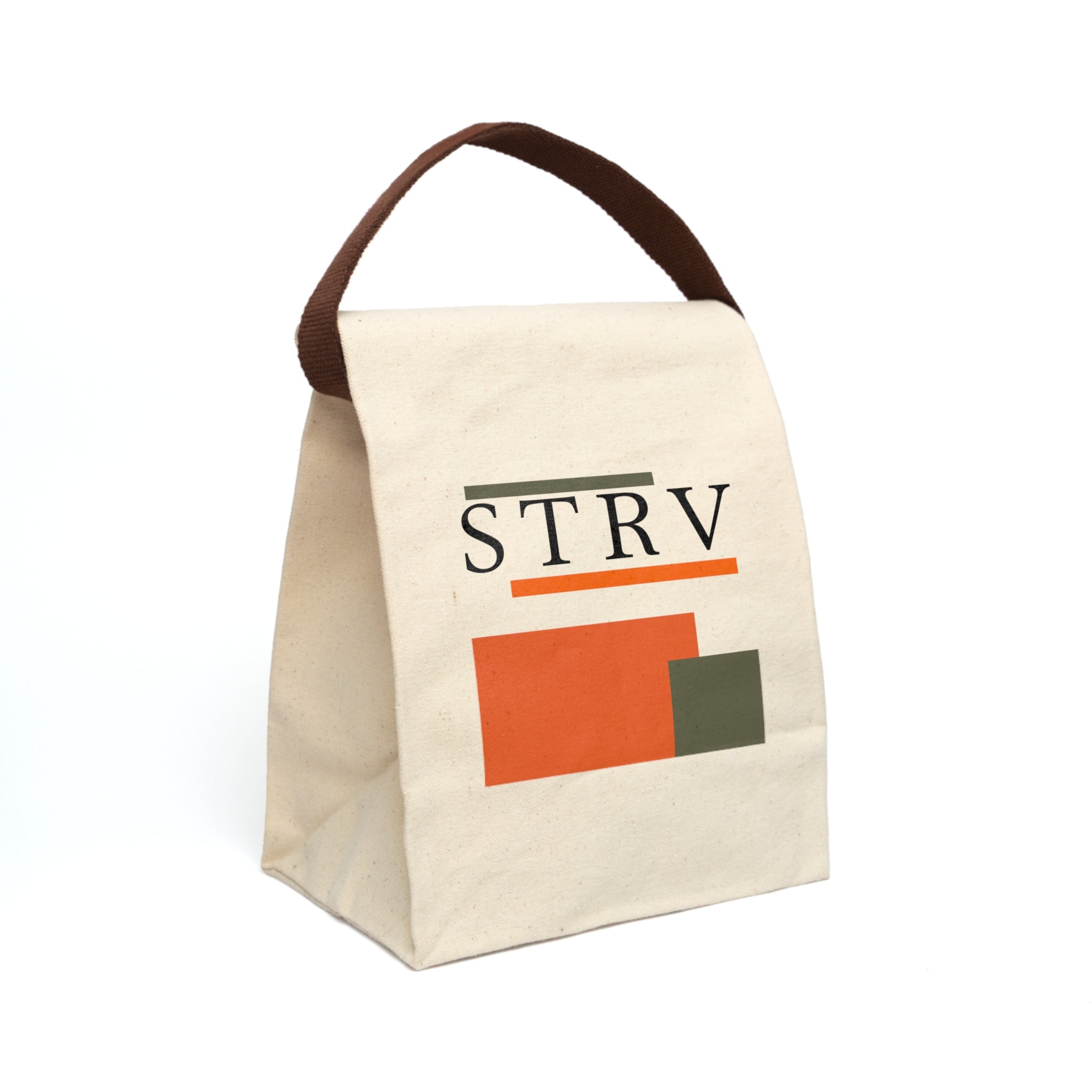 S T R V Canvas Bag with Strap - Stay True, Vibe Real at Mealtime
